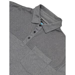 Etonic, Gray Golf Shirt, 100% Polyester, Size XL, NB60